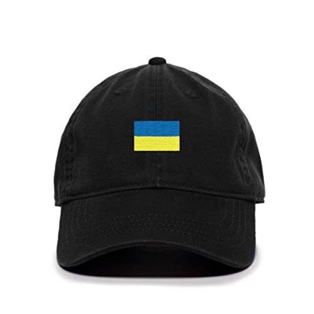 Ukraine Flag Baseball Cap Embroidered Cotton Adjustable